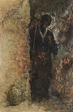 Bokujin (Herdsman) 　Painted by Abe Hiraomi
